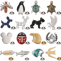High quality turtle shark penguin puppy bee brooch men's wedding suit lapel badge pin gift, factory direct wholesale