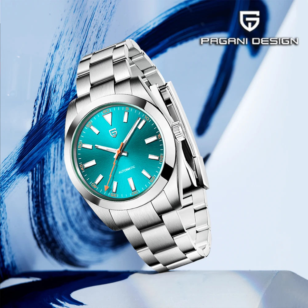 

Мужские автоматические часы PAGANI DESIGN 2026, новая модель, зеленое стекло, модный дизайн, топовый бренд, сапфировое стекло, механические часы, из нержавеющей стали, для дайвинга.