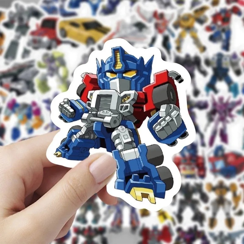 50PCS Transformers Optimus Prime Bumblebee Megatron Phone Case Laptop Mug Luggage Guitar Decorative Desktop Decal