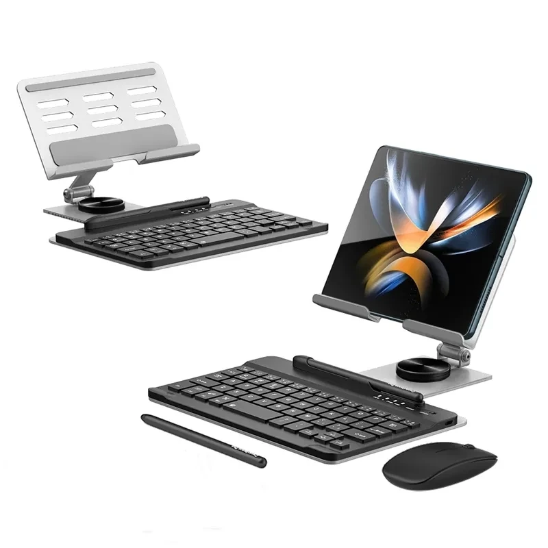 for Samsung Galaxy Z Fold 4/Fold 3 wireless Bluetooth-compatible keyboard/mouse/writing pen/rotating keyboard stand