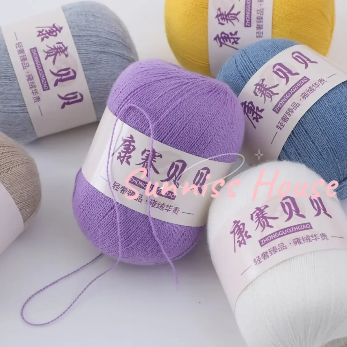 

50g/Pcs High Quality Soft Mink Velvet Wool Yarn for Hand Knitting Luxury Long Plush Wool Cashmere Crochet Yarn for Fall Winter