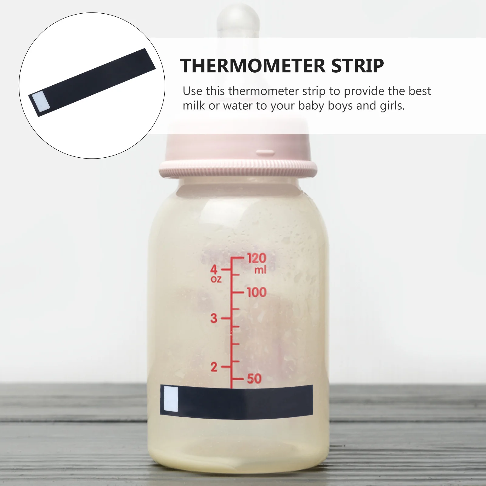 

3Pcs LCD Thermometer Strip Sticker for Baby Milk Bottle Accurate Temperature Measurement Infant Bottle Thermometer