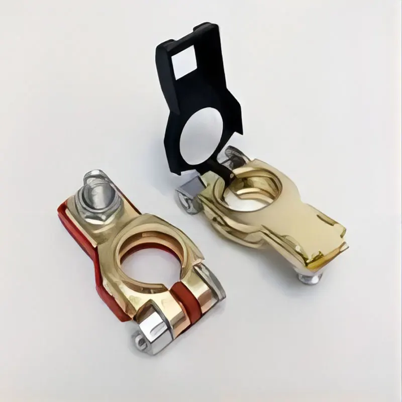 2 قطعة بطارية السيارات محطة المشبك موصلات عالية الجودة تخزين أجزاء البطارية البطارية أعلى آخر كابل محطة المشبك مجموعة