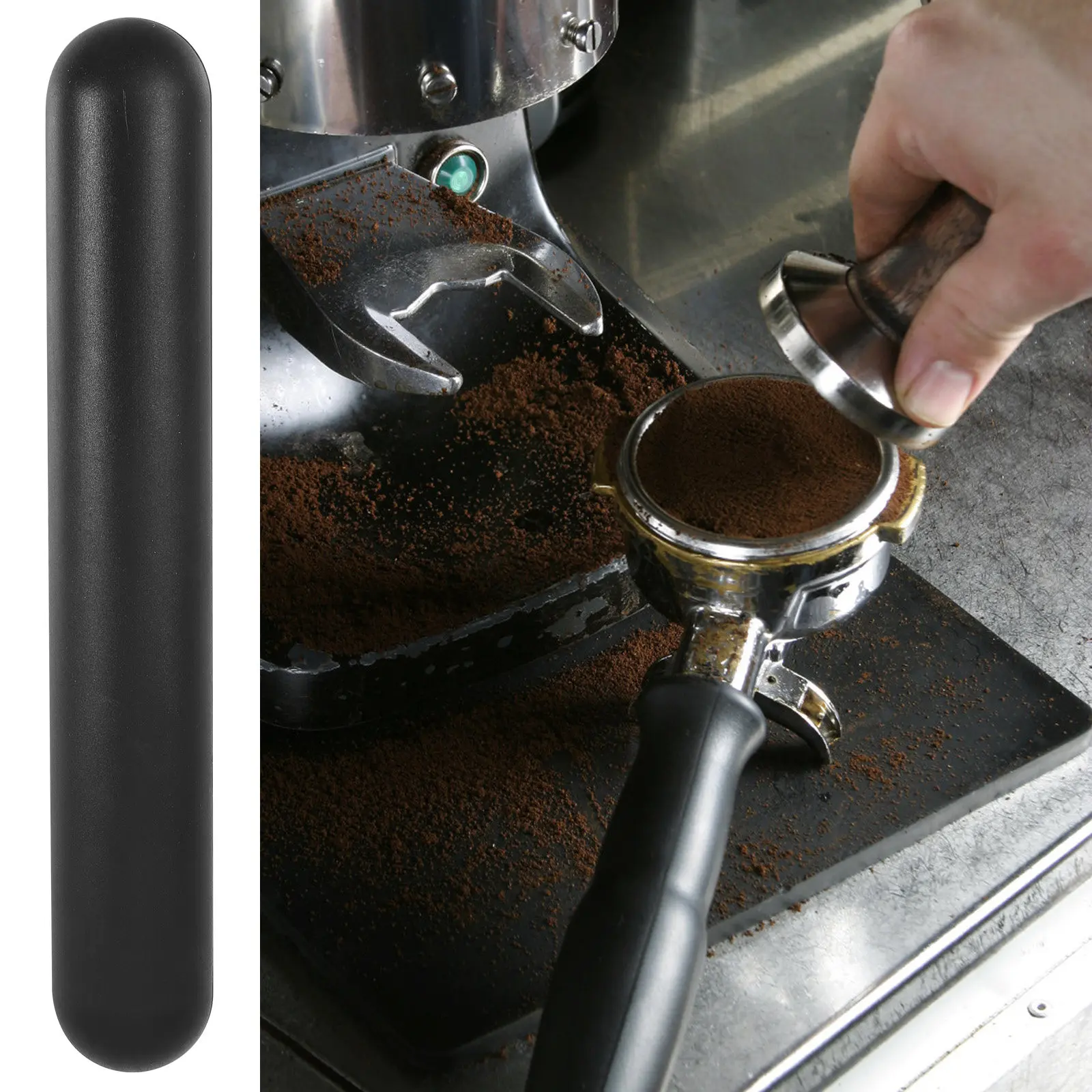 1Pcs Coffee Grounds Beating Stick Premium Silicone Material Gentle Yet Effective Beating Tool for Coffee Grinder Bucket Cleaning