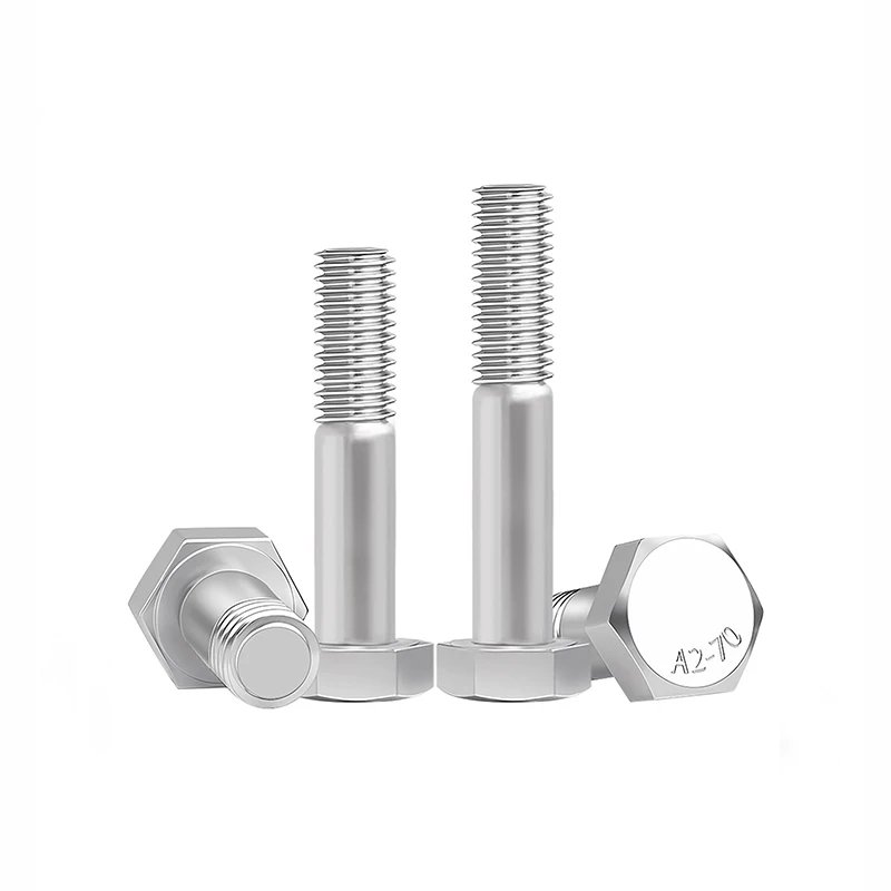 M6 Extra Long Hex Head Bolt, 304 Stainless Steel Half Threaded External Hex Screw, 9/10/20Pcs Household Fastener