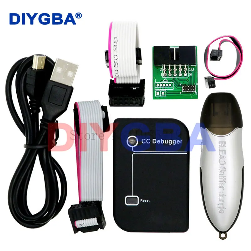

Zigbee Emulator CC-Debugger USB Programmer CC2540 CC2531 Sniffer with Shell Bluetooth Module Connector Downloader Cable