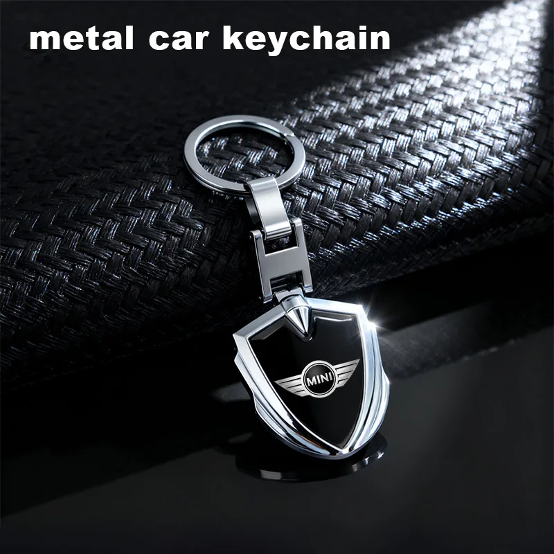 3D Metal Car Logo Key Rings Keyring Keychain For Mini Cooper R50 R52 R55 R56 R60 R61 F55 F56 F60 Clubman Automobile key parts