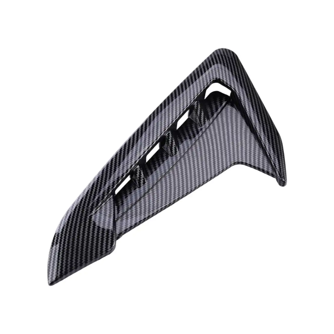 1 زوج ألياف الكربون نمط تدفق الهواء مصبغة الجانب الحاجز تنفيس Canard غطاء الكسوة ABS صالح لسيارات BMW X3 X4 G01 G02 M-Sport 2018-2023 #4