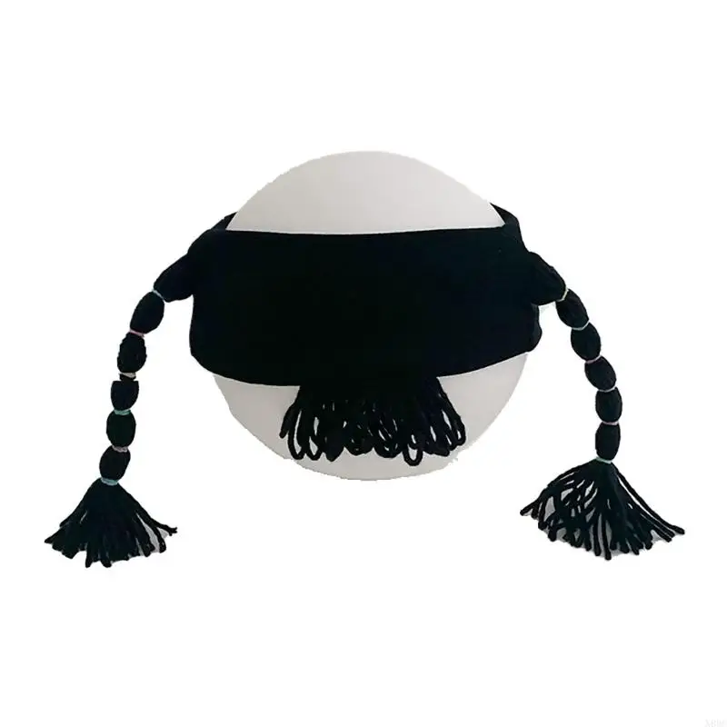 N80C Braided Headwear Funny Baby Hairbands Dress up Props for Boy Girls