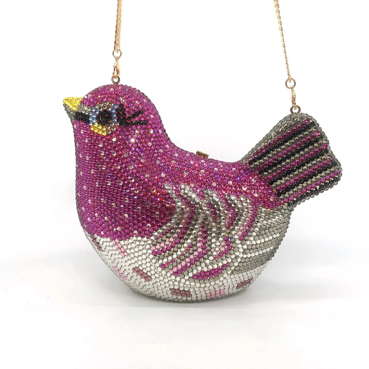 

Bird Animal Rhinestone Dinner Bag Banquet Diamond Clutch Bag Style Gem Bag Bird Clutch Bag A7537