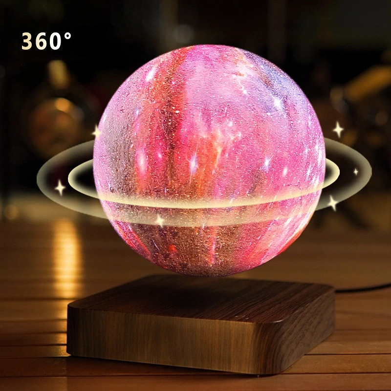 

14/18cm Maglev Galaxy Ball Romantic Atmosphere Small Night Light Creative Home Furnishings Intelligent Touch Switch