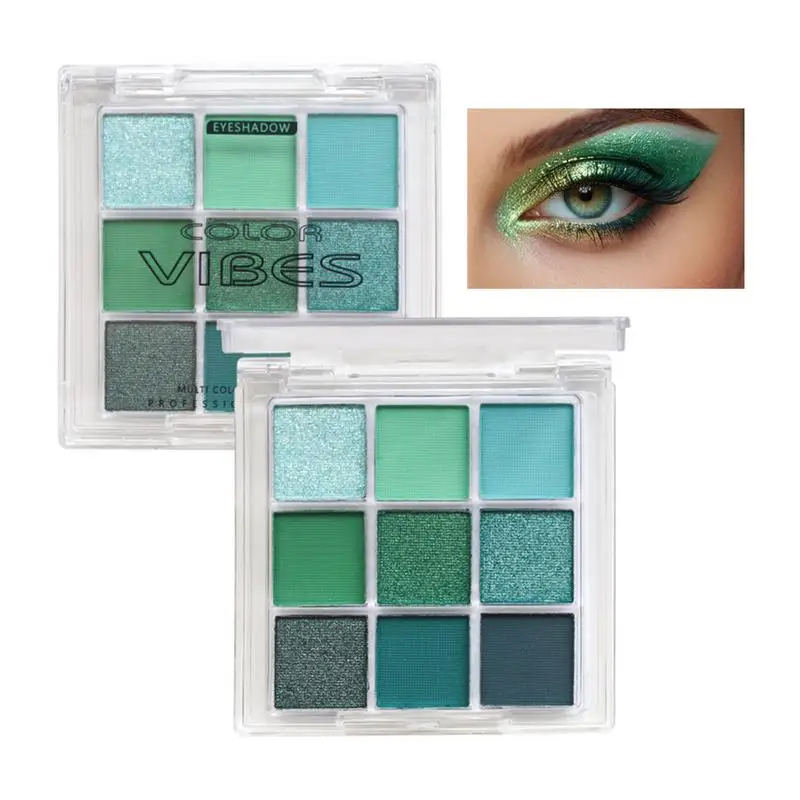 Paleta de sombra de ojos pigmentada, polvo nacarado con purpurina mate, paleta de sombras de ojos delicada y fácil de colorear