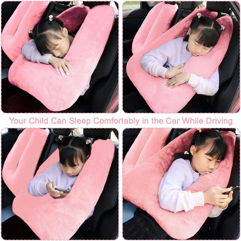 Travel Pillow, Children's Travel Pillow, Multifunctional Car U-Shaped Pillow,Rear Seat Supports Head And Body