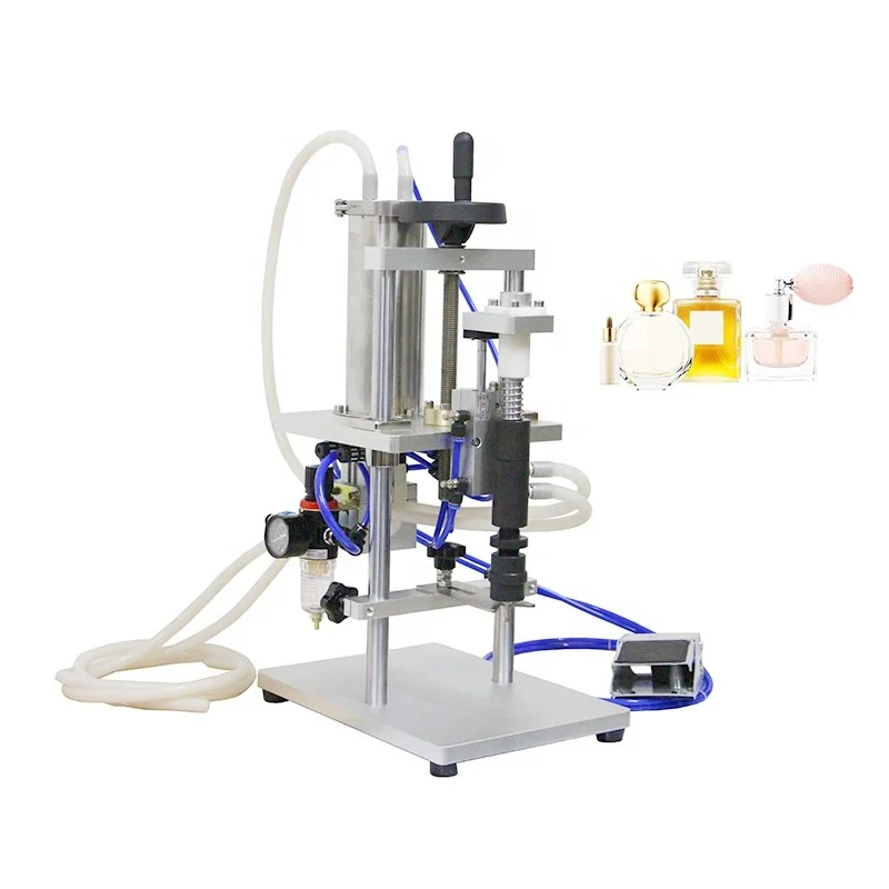 

single head semi auto vacuum perfume filling machine