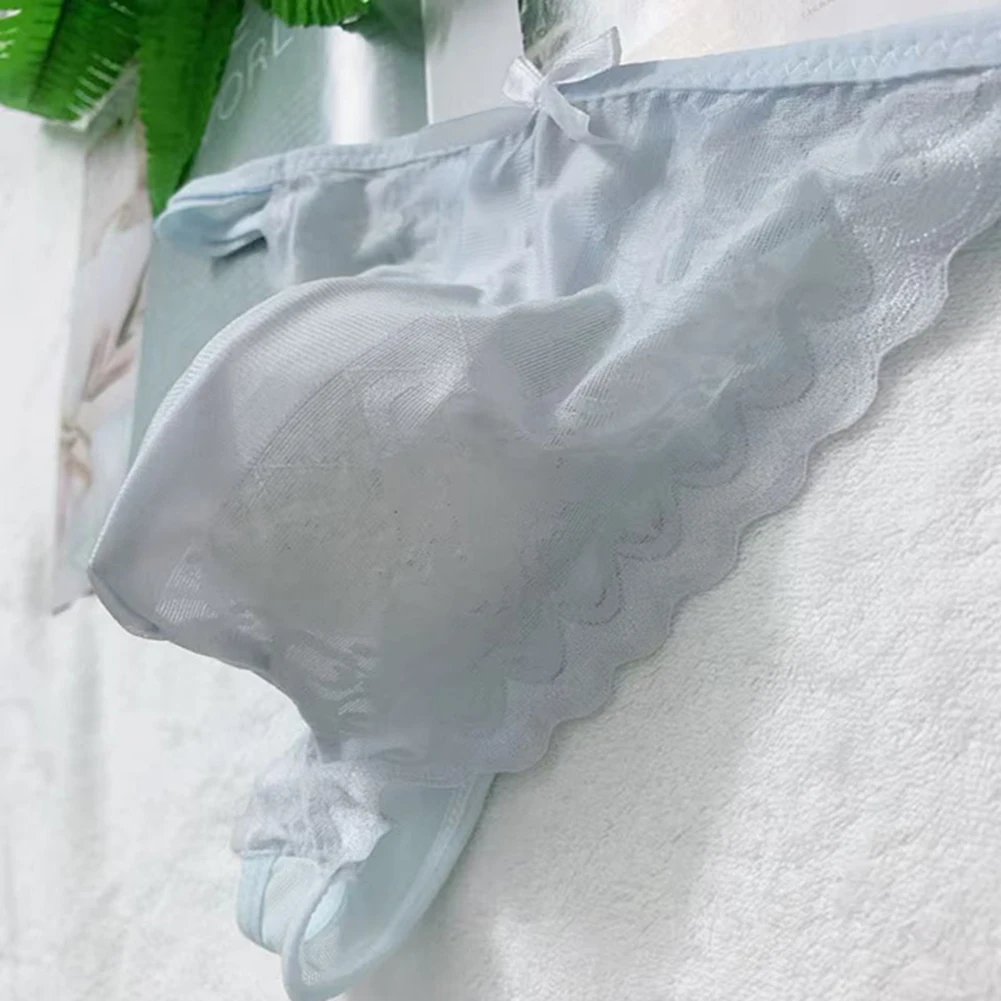 

Летние мужские охлаждающие трусики, сексуальные бесшовные тонкие прозрачные кружевные соблазнительные нижнее белье, стринги, выпуклая сумка, трусы