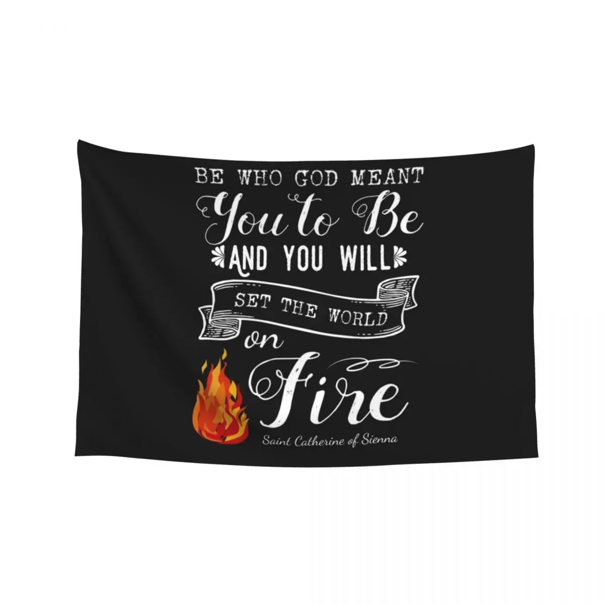 

St. Catherine of Sienna Religious Sayings Tapestry Bathroom Decor Bedroom Decorations Tapestry