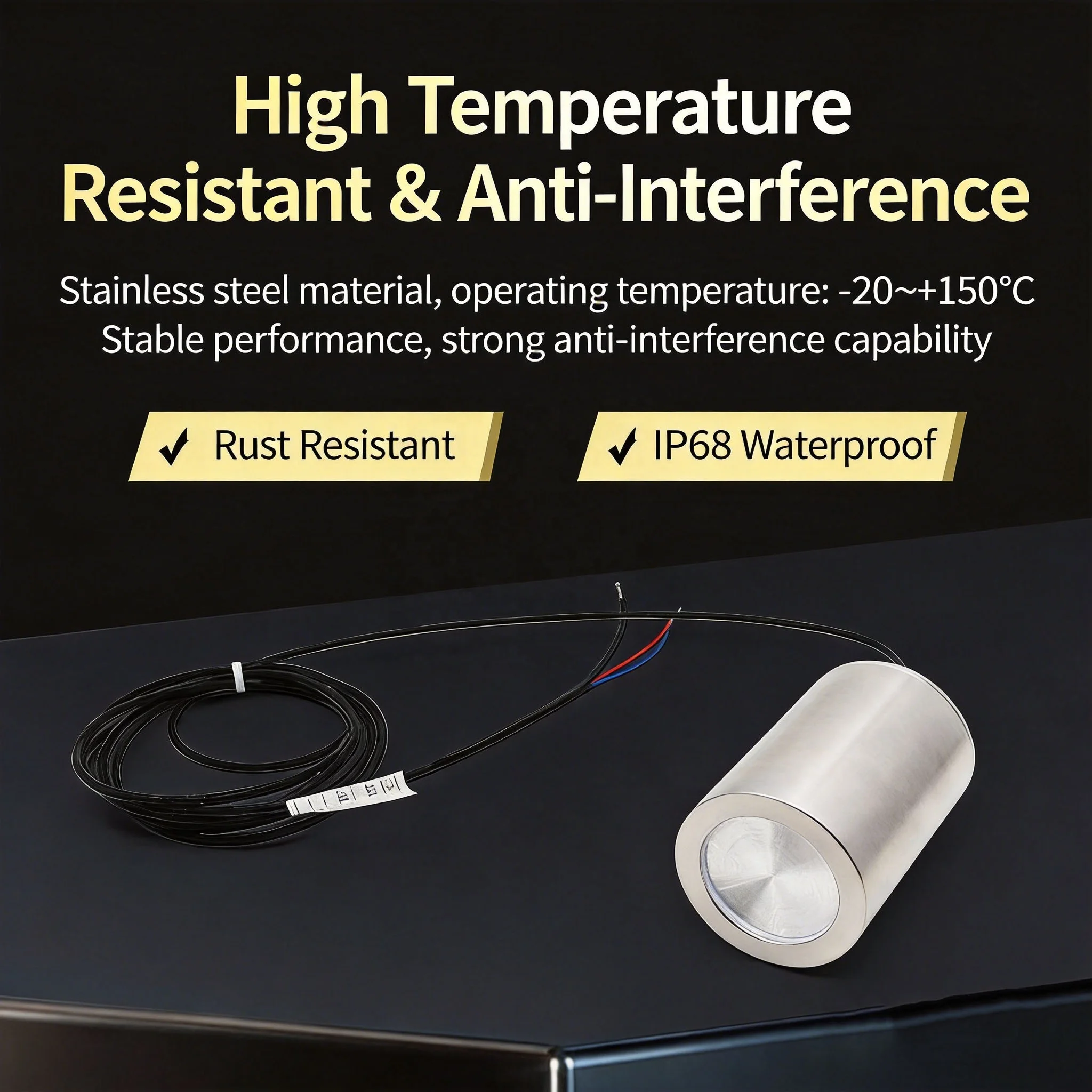 34KHz 40KHz High-temperature Flue Gas Flow Detection Transducer Ultrasonic Gas Flow Oscillator