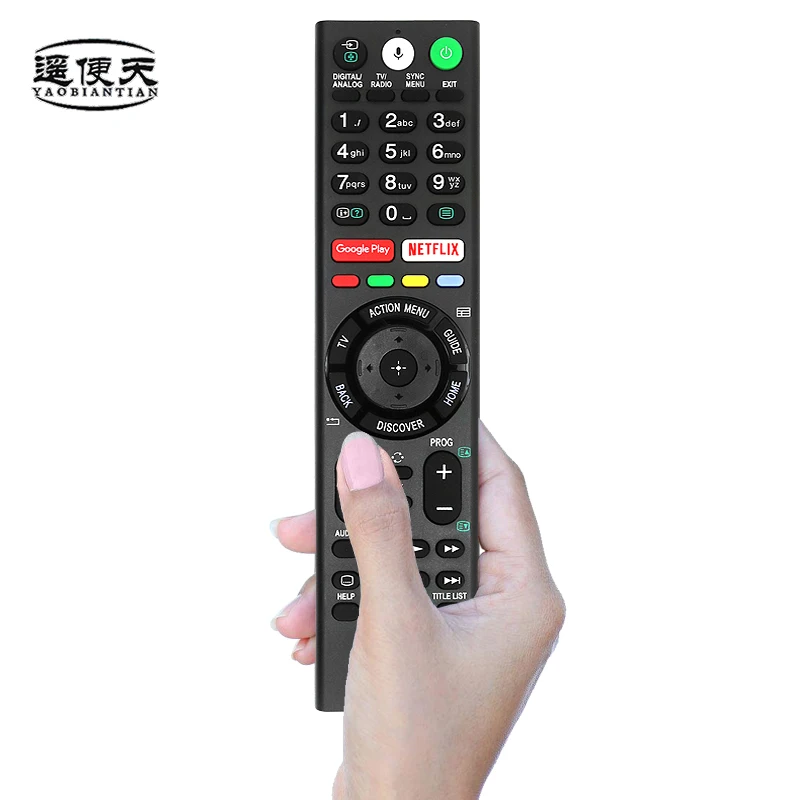 RMF-TX300E Voice Remote for Sony 4K UHD BRAVIA XBR-55X850S/55X930D. Compatible with TX300A/310E/200A/200E/201E/100U