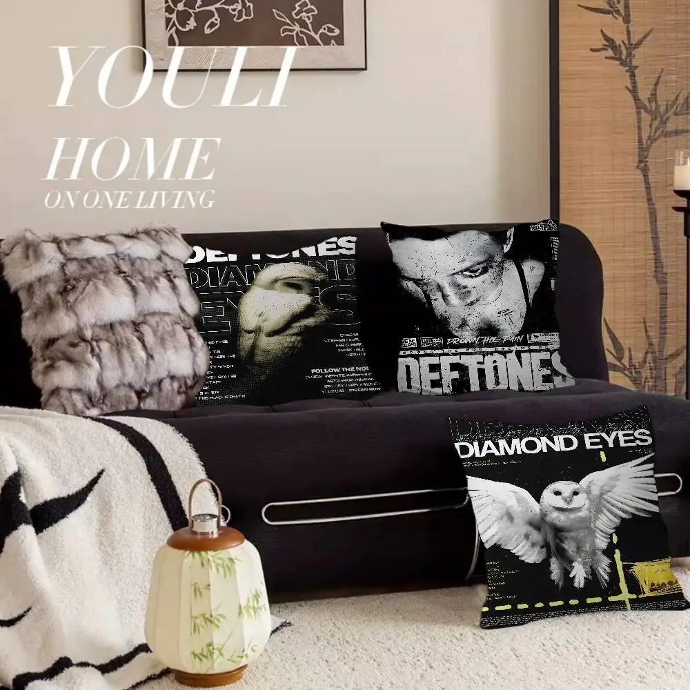 Singer Star D-Deftones Office Cushion Pillowcase Car Cushion Cover45X45CM Lumbar Pillowcase Sofa Pillowcover