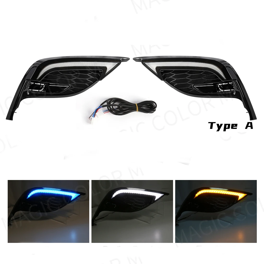 防水LEDデイタイムランニングライト 12V カムリSE 2021-2022
