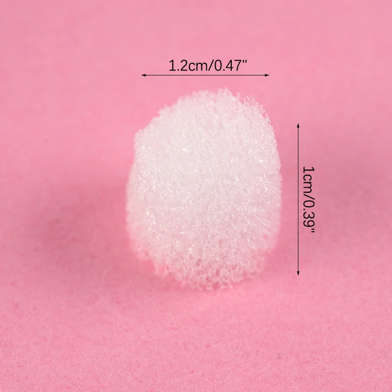 100 Pcs Blackhead Suction Filter Cotton  Sponge 12MM Sponge Filter Wick Blackhead  Sponge Nasal Aspirator Accessorie