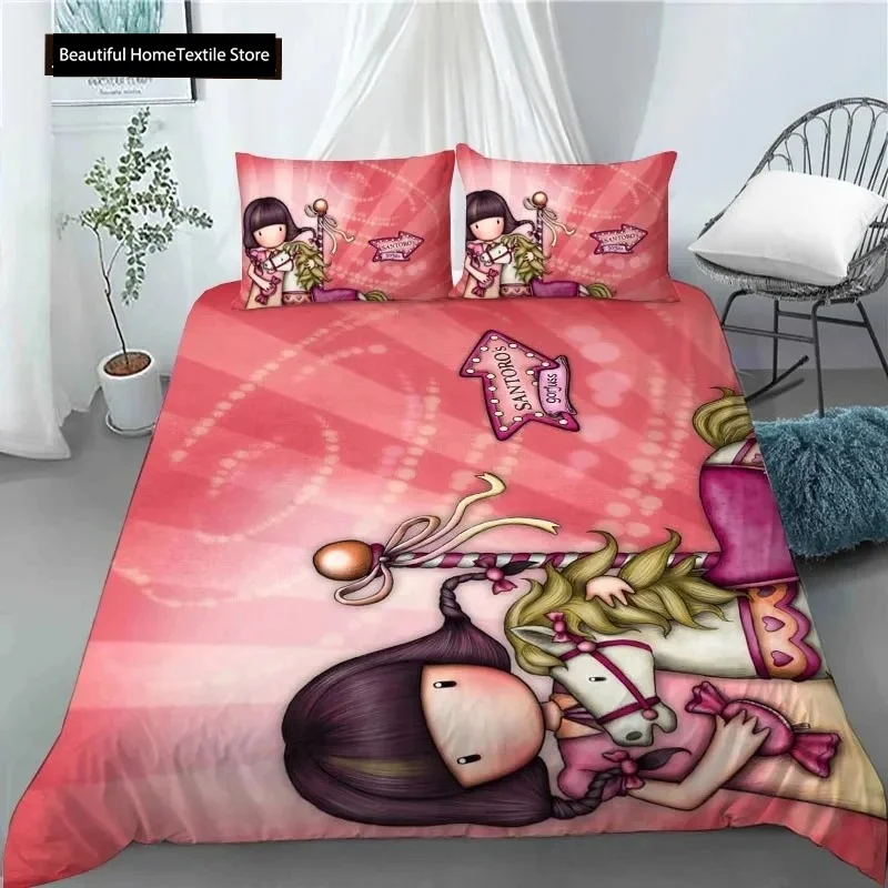 

Santoro Gorjuss Duvet Cover Set Full Queen King Size Anime Beautiful Girl Bedding Set 3D Print Santoro Gorjuss Girls Duvet Cover