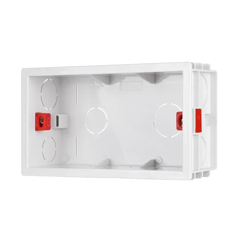 146 Type Mounting Back Secret Stash Conduit Wall Box Adjustable Internal Cassette Junction Switch Socket 120 Screw Hole Distance