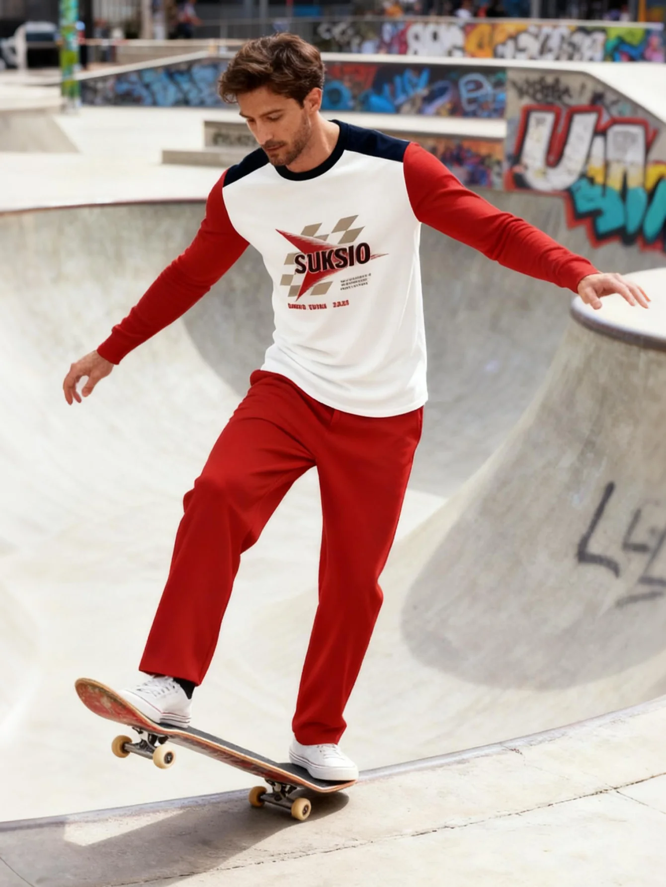 Ensemble à capuche décontracté tendance imprimé numérique 2 pièces pour hommes