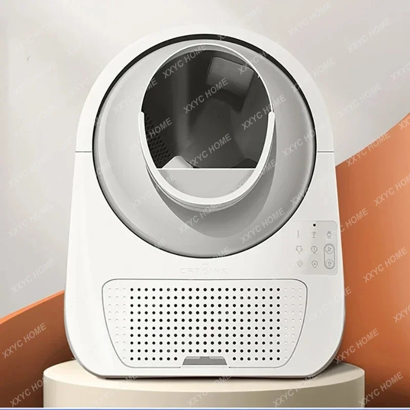

TTSmart Cat Litter Box Полностью закрытый автоматический уборка Cat Bedpan Электрический кошачий туалет Большой запах Брызгозащищенный кошачий туалет B