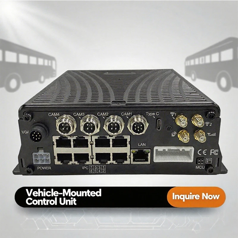8CH HDD NVR Truck CCTV Security Digital Video Recorder With WiFi GPS USB Type-C Interface NVR