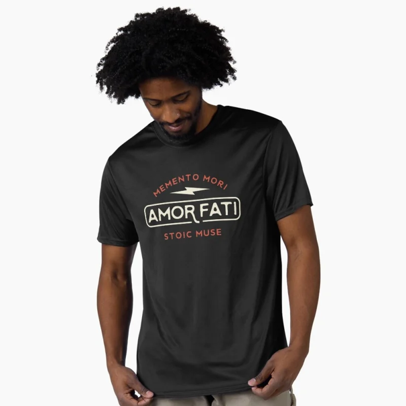 Memento Mori 0331 Amor fati stoic philosophy Gift t shirt for men 100% cotton printed Graphic Clothes Large size Tops S-6XL
