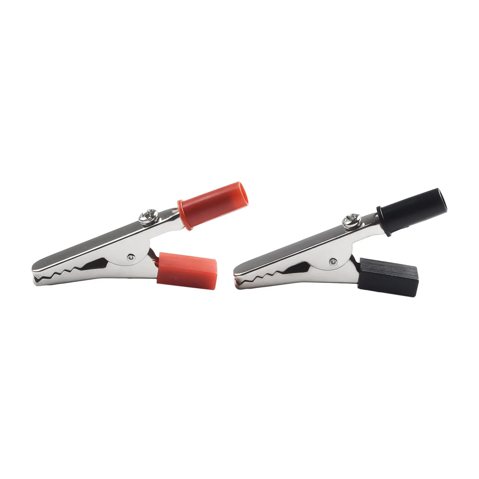 10 Insulated Crocodile Clips Electrical Battery Connectors 5 Amps with Nut and Bolt Fasteners for Secure Cable Connections