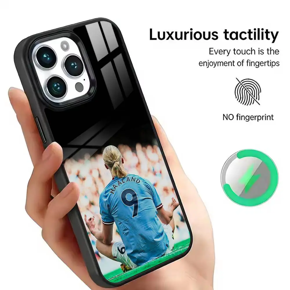 Star Erling H-Haaland  Phone Case For iPhone 17,16,15,14,13,12,11Plus,Pro,Max for Magnetic Wireless Charging