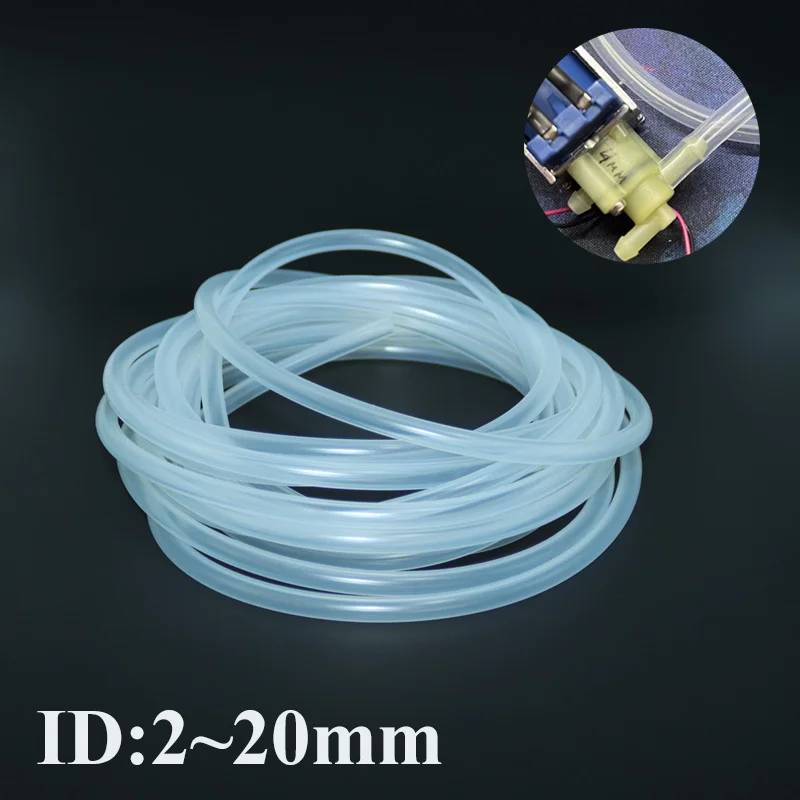 1/5 Meter Clear Transparent Silicone Rubber Hose 2 3 4 5 6 7 8 9 10 12 14mm Flexible Nontoxic Pump Aquarium Garden Silicone Tube