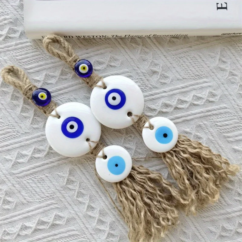 

Creative Fashion Pendant Blue Eye Pendant Keychain Blue Glass Wall Decoration Devil's Eye Decoration