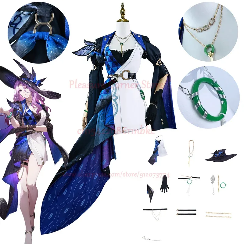 

Jade Cosplay Game Honkai Star Rail Jade Cosplay Costume Dress Full Set Outfit Uniform Hat Anime Role Play Carnival Party Comic
