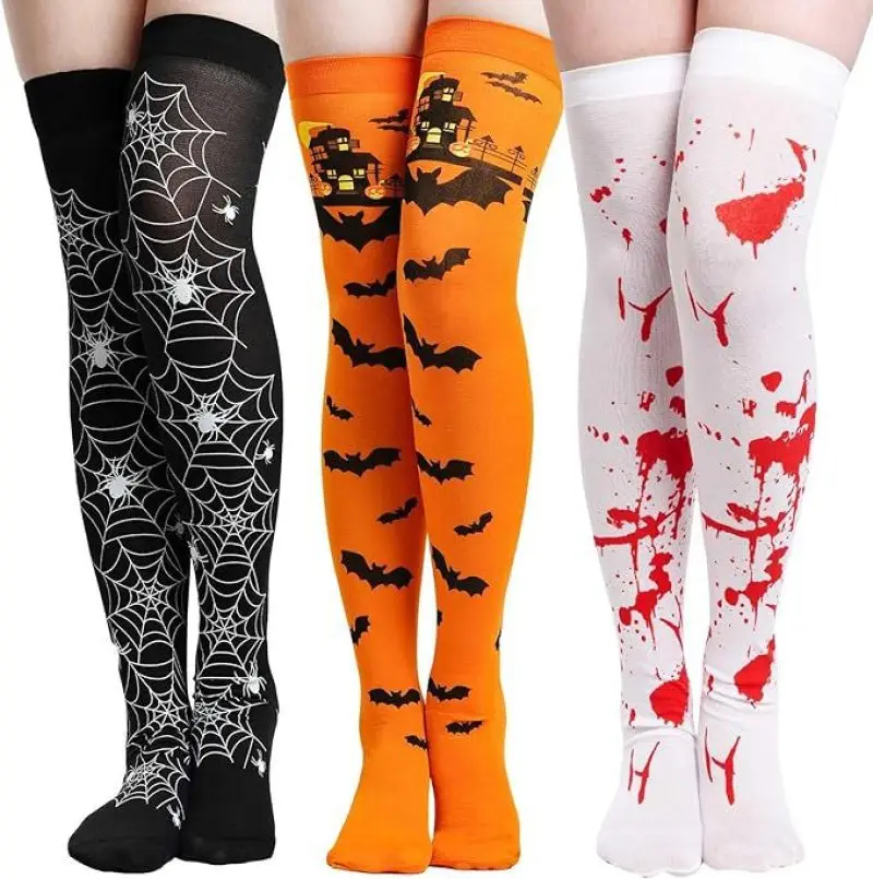 Halloween Skull Gloves Socks Ball Props Stockings