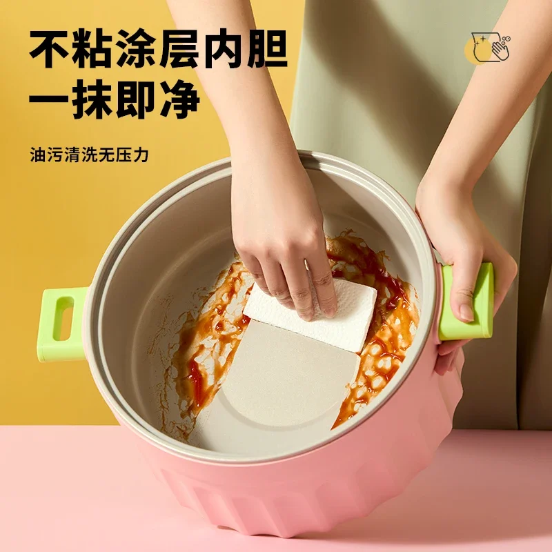 وعاء تسخين كهربائي متعدد الوظائف، وعاء طبخ ذو سعة كبيرة، ووك كهربائي منزلي، وعاء طبخ كهربائي متكامل بنمط جديد