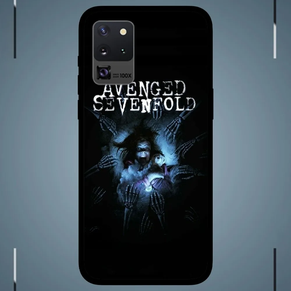 The Band Avenged Sevenfold Phone Case For Samsung Galaxy S24 S23 S22 S21 S20 FE Note 20 Ultra 5G Black Phone Case