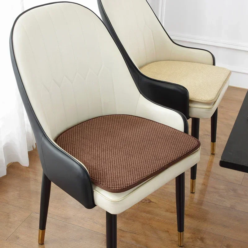 Light Luxury Horseshoe Shaped Chair Cushion Four Season Universal Curved Dining Chair Cushion Household Breathable Stool Cushion