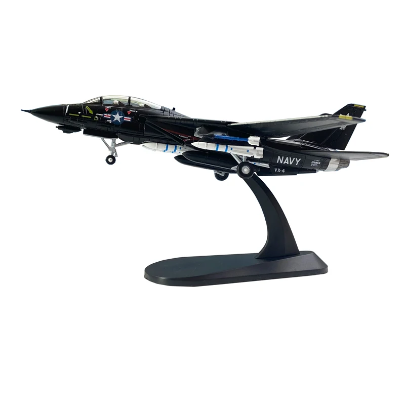 1/100 US Navy Grumman F14 F-14A Tomcat VX-4 Fighter Aircraft Metal Military Toy Diecast Plane Model for Collection or Gift…