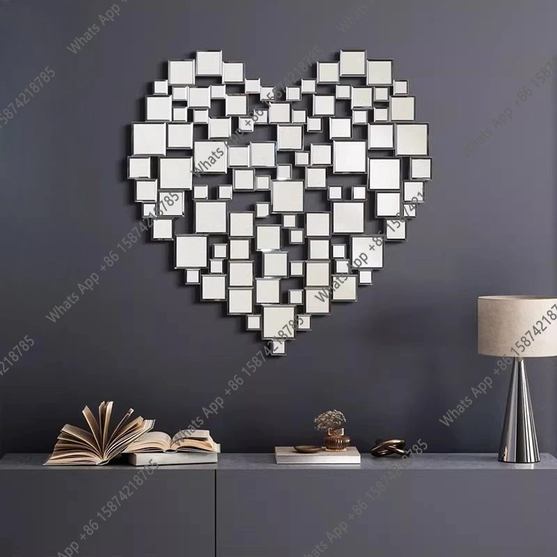 Medieval makeup mirror bathroom wall-mounted arched full-length mirror bathroom decoration bedroom desktop mirror