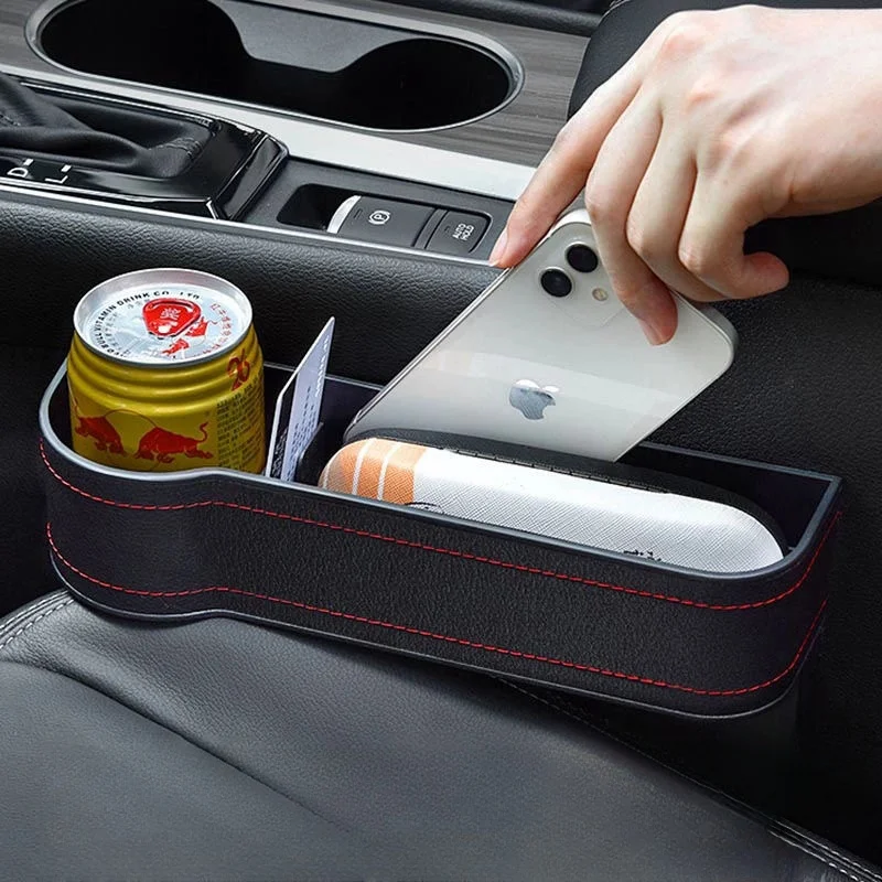 Auto Sitz Spalt Lücken Lagerung Box Sitz Organizer Lücke Schlitz Füllstoff Halter Für Brieftasche Telefon Zigarette Schlitz Tasche Auto Lagerung Box