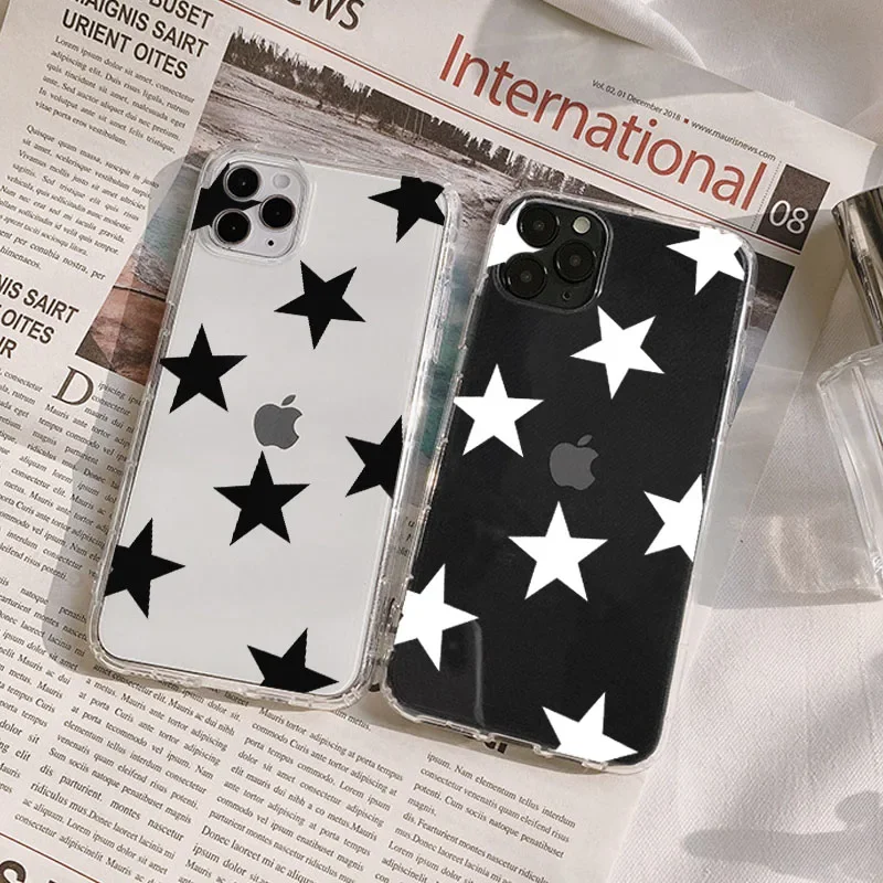 Fashion Super Star Phone Case for IPhone 13 12 14 Pro MAX 11 XS XR 7 SE20 X 8 15 16 Plus Shockproof Soft TPU Cover Clear Coque