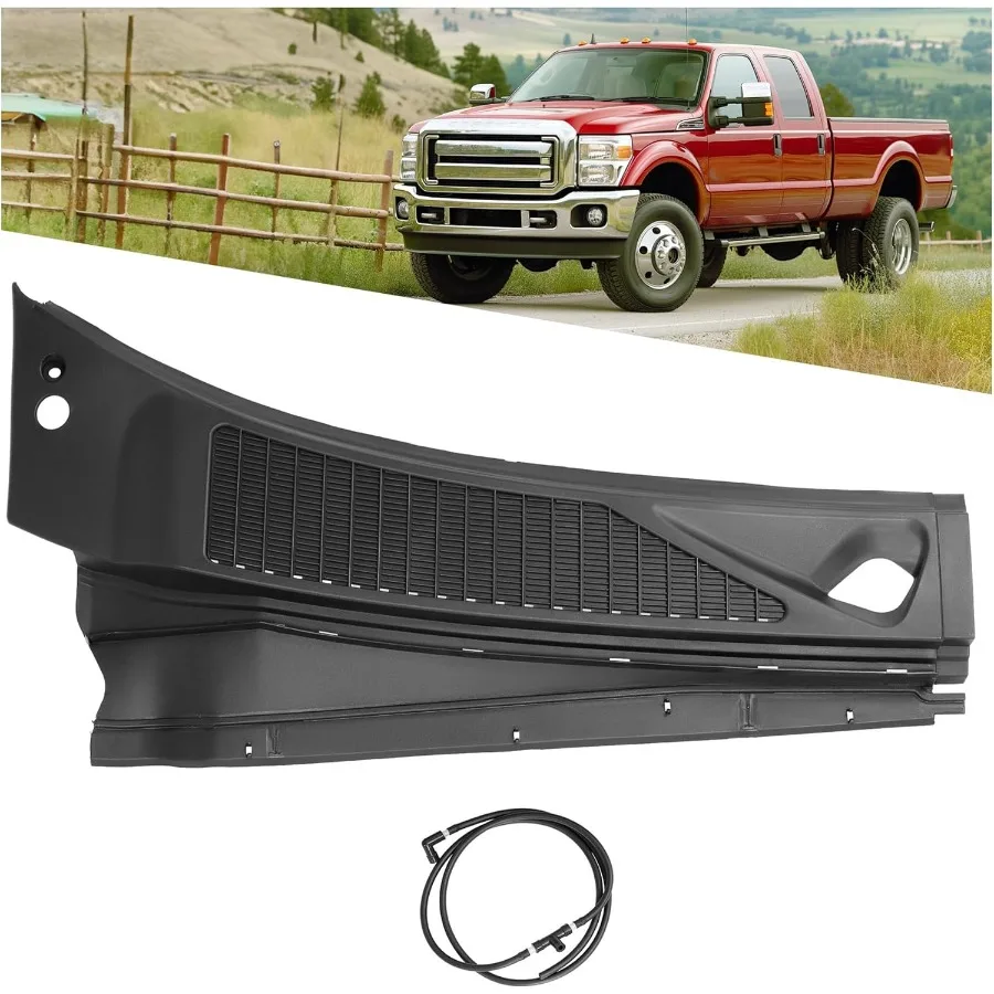 

Windshield Wiper Cowl Panel Grille Compatible with 20072010 Ford F250 F350 Super Duty Replacement for 7C3Z25022A68AA Front Wind