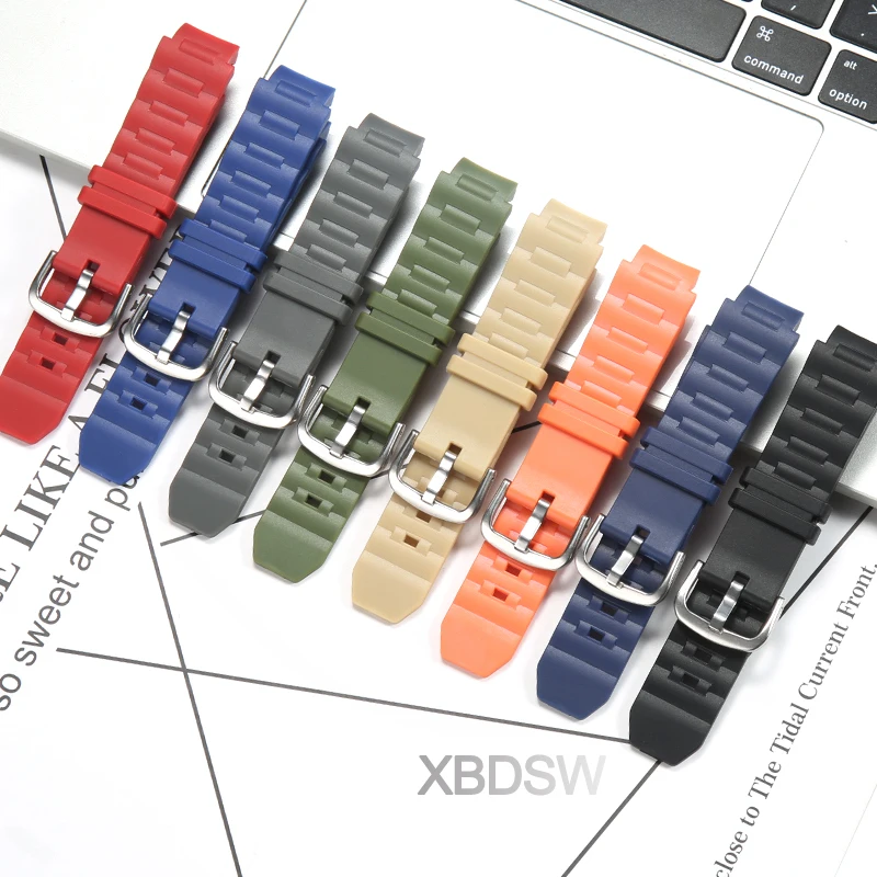 

BGA-150 Resin Replacement Strap Suitable for Casio BGA-150-1B/151/152/153 Men's Sport Waterproof Rubber Wristband Accessories