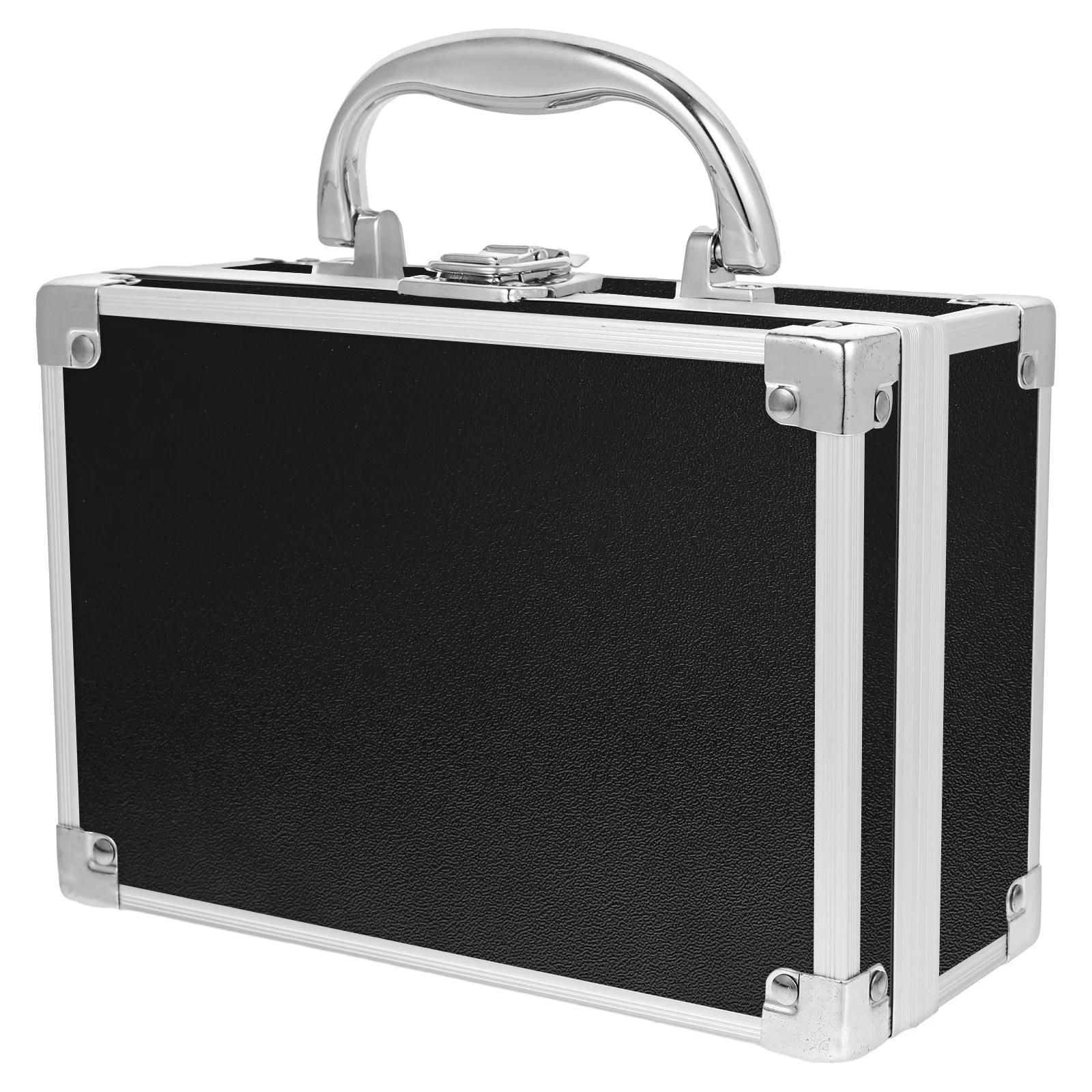 

Aluminum Alloy Portable Makeup Organizer Case Travel Storage Box Lightweight Makeup Tool Kit Nail Supplies Container