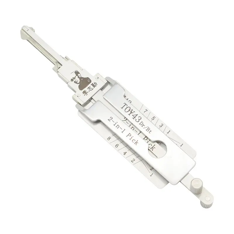 

Hot Sale Original Locksmith Tools Toy43 T-oyota 2 in 1 Car Pick and Decoder Auto Lock Picks