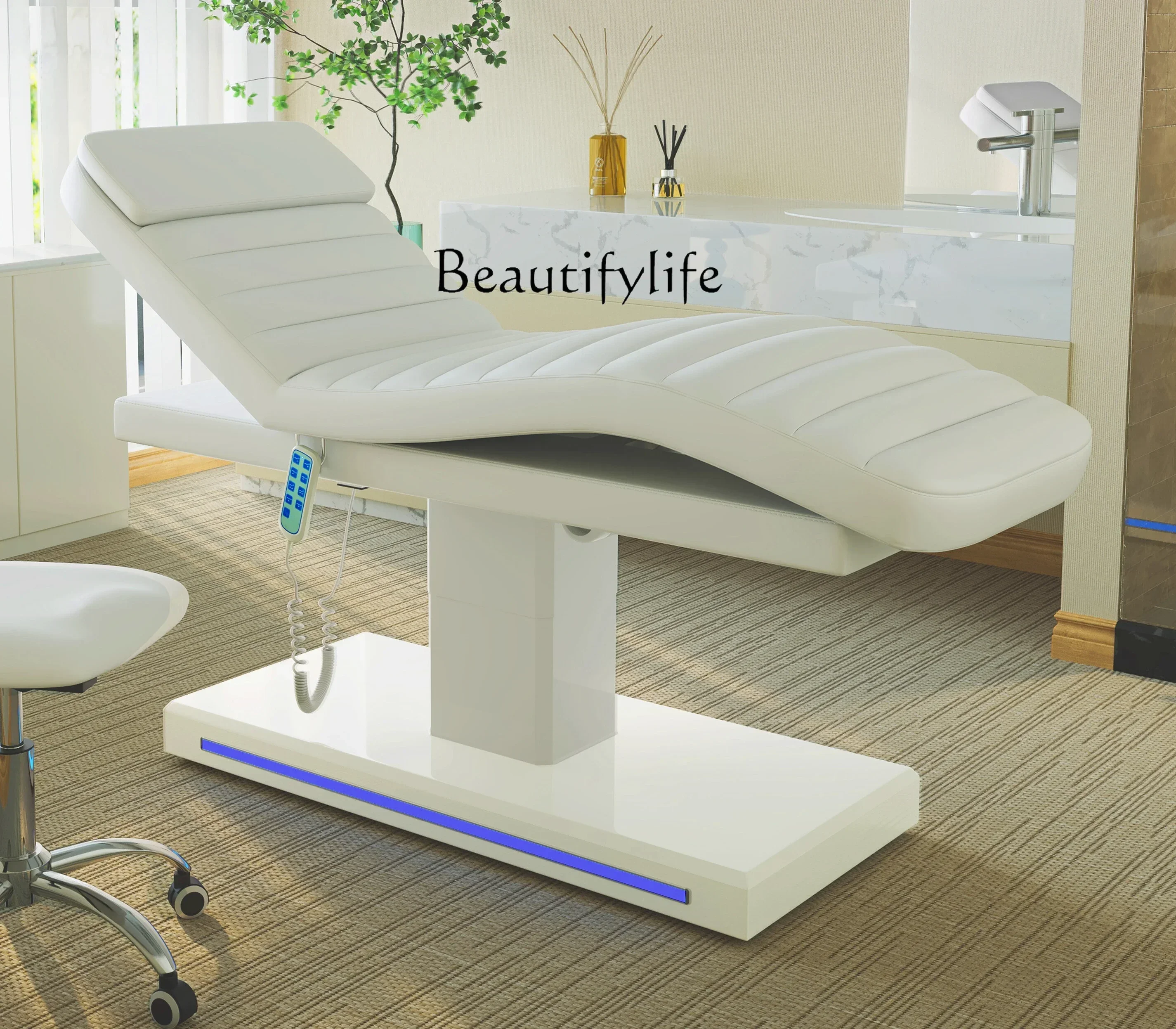 

Electric Beauty Massage Bed Lifting and Foldable Eyebrow Tattoo Massage Bed