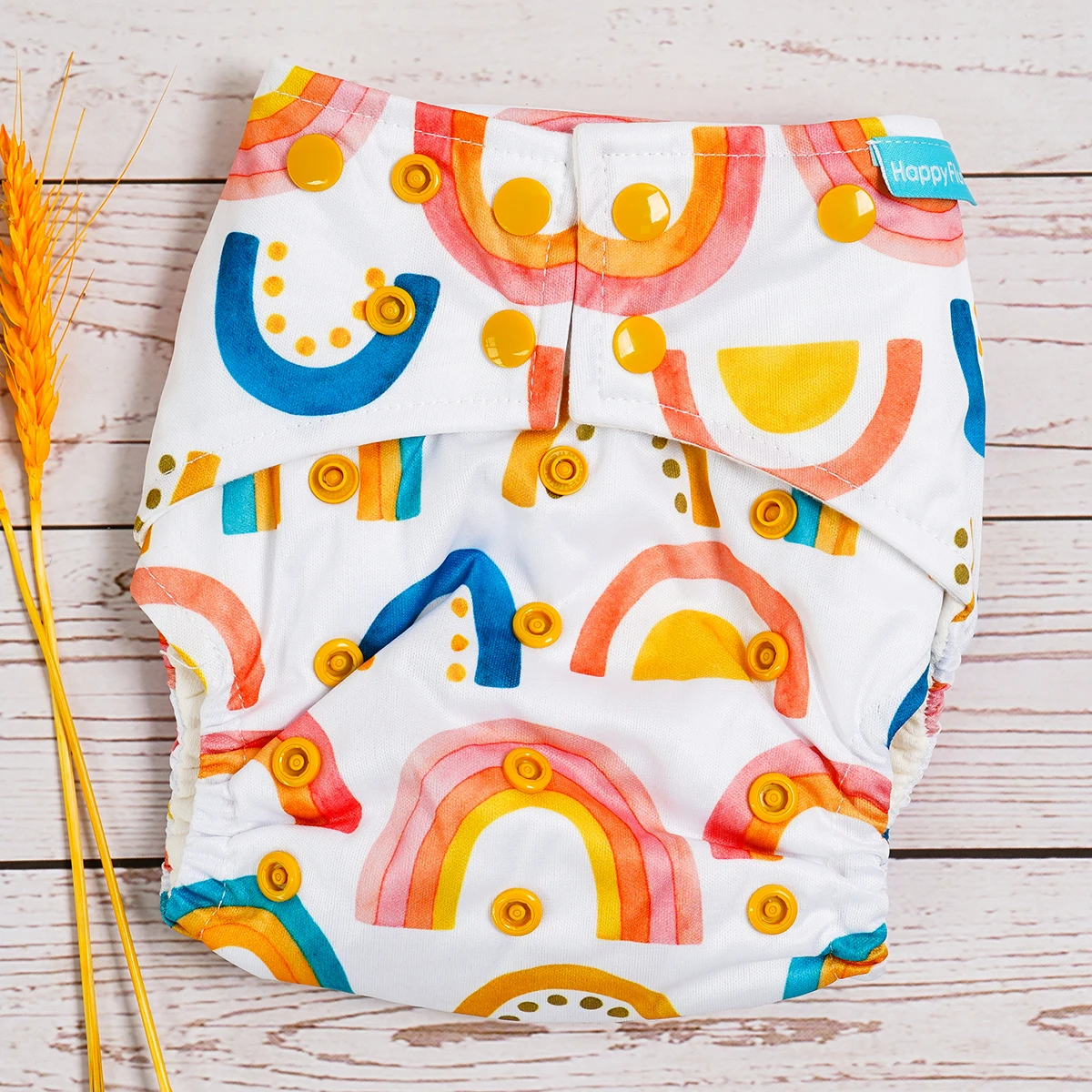 Happyfluit Biologisch Katoen Pocket Luier Wasbaar Herbruikbaar Gerecycled Baby Doek Luier Voor 3-15Kg Baby